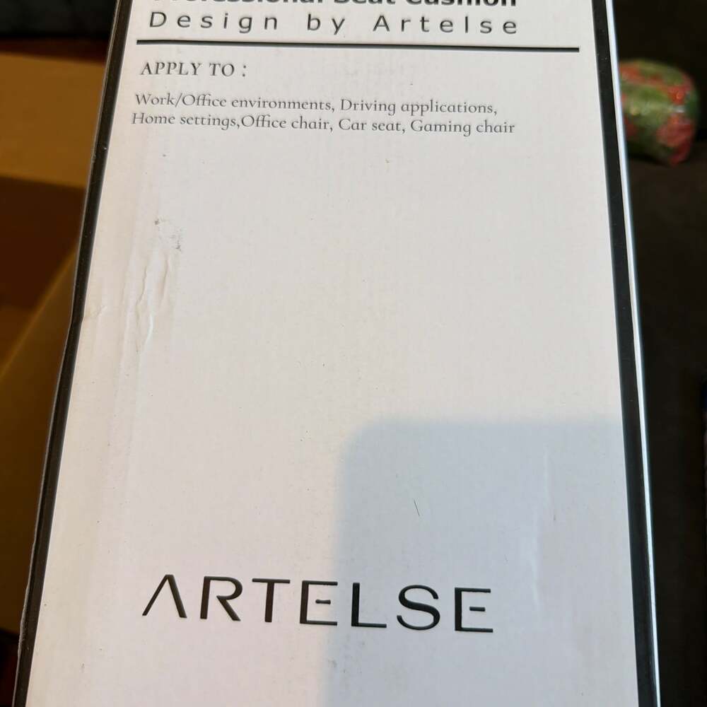 Artelse Professional Ergonomic Memory Foam Seat Cushion for Office and Car